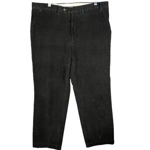 Ralph Lauren Corduroy Trousers Mens 38 Black Straight Leg Cotton 1323